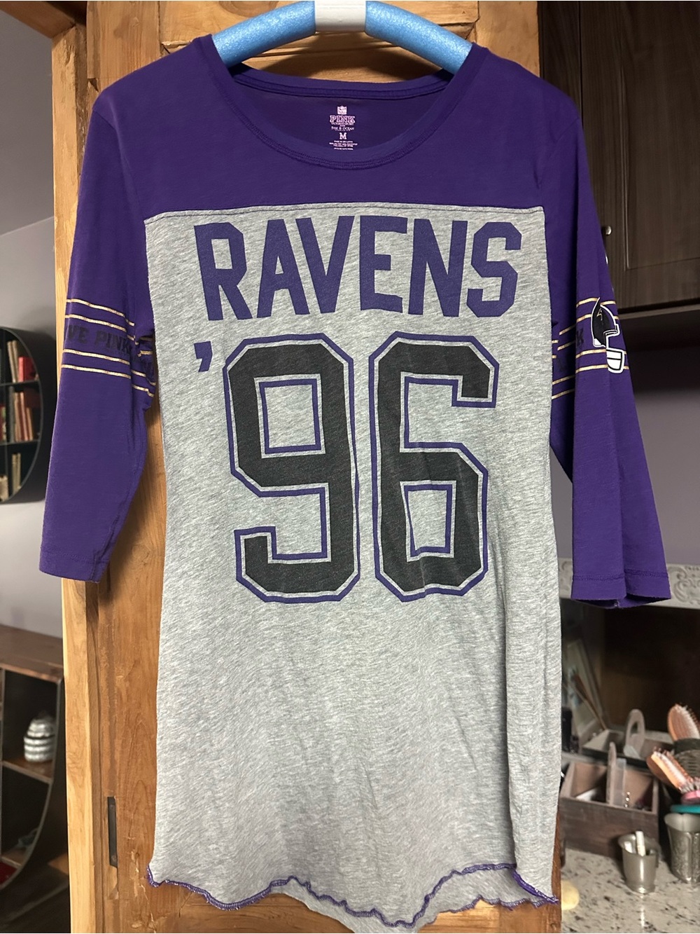 NFL Baltimore Ravens Football tunic t shirt nightgown sleep leisure medium